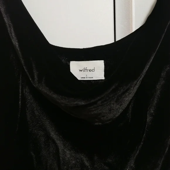 NWOT Wilfred Spritz Dress velvet-liked fabric - Picture 2 of 5